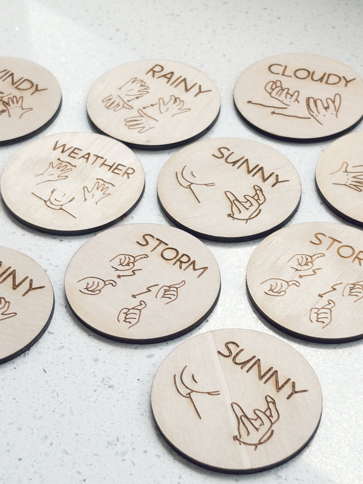 Weather Tokens Memory Game