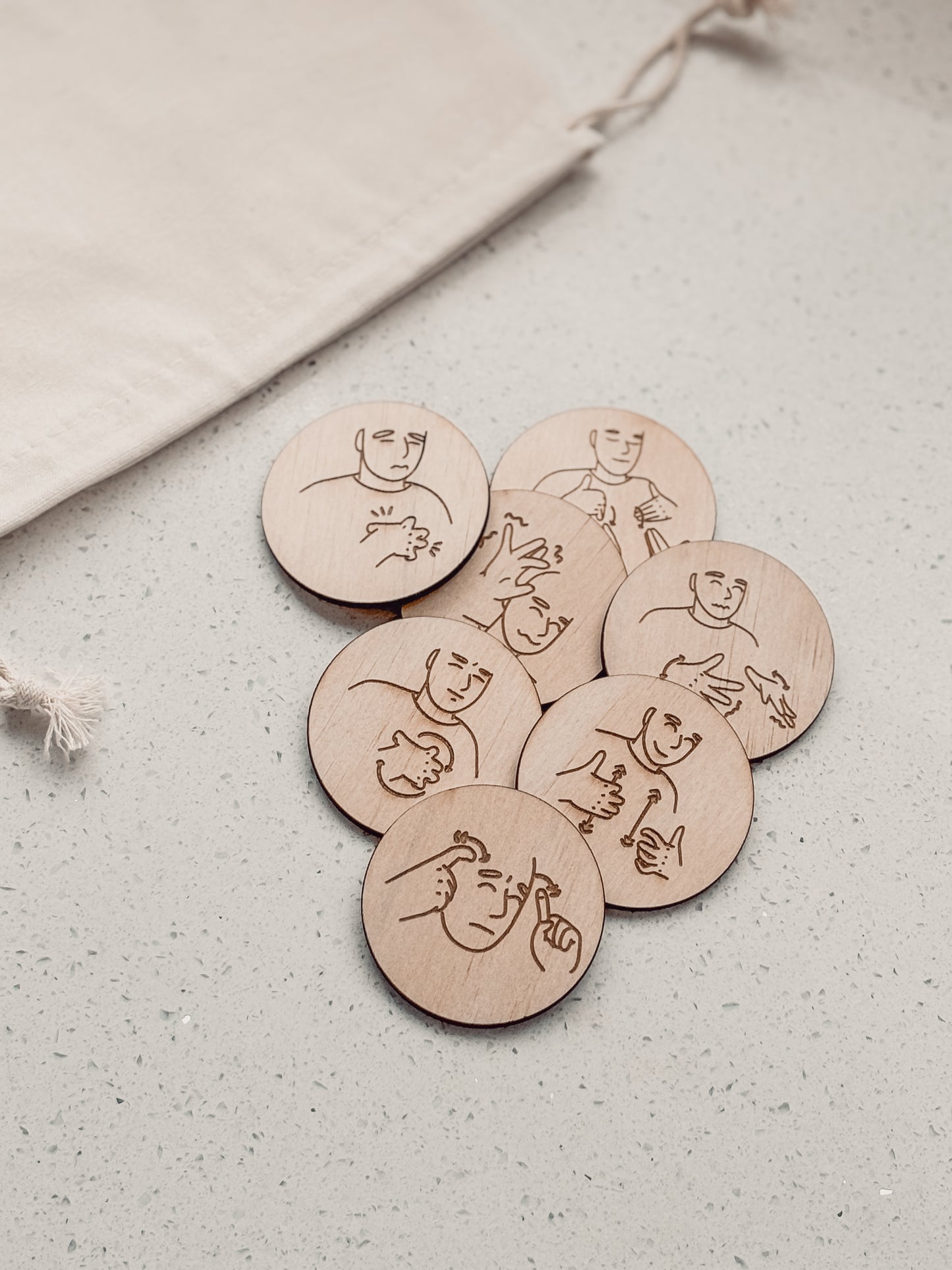 Auslan Emotions Tokens set