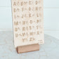 Auslan Alphabet Wooden Chart