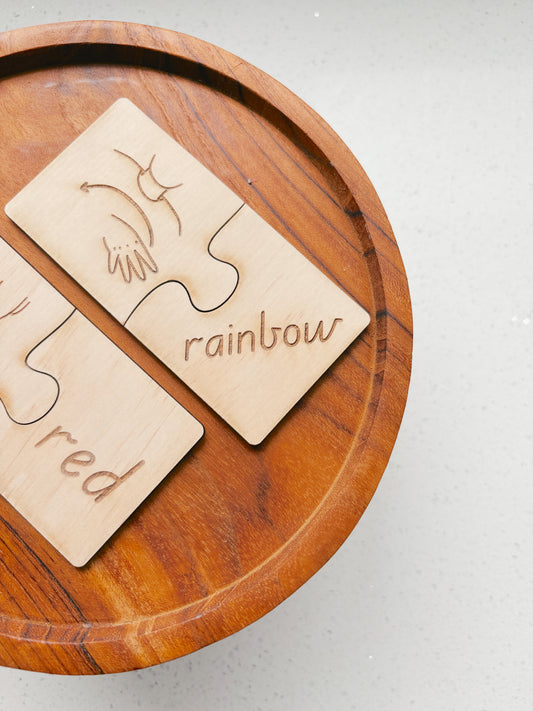 Colour Matching Puzzle – Wooden Set of 12