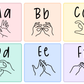 Auslan Alphabet Mini Flashcards