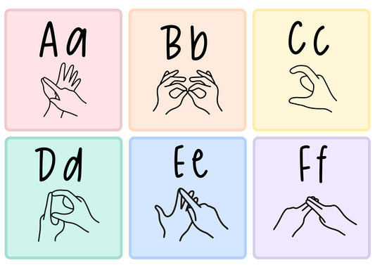 Auslan Alphabet Mini Flashcards