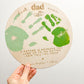 Auslan Father Day Round Plaque