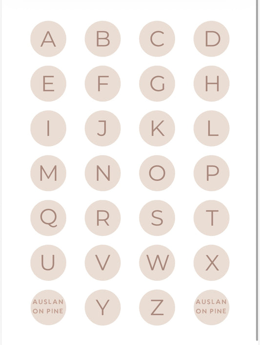 Alphabet Flip Poster